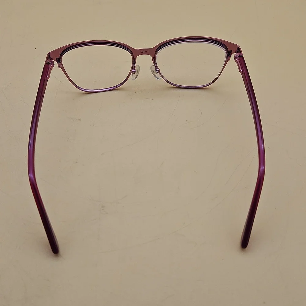 Betsey Johnson Eyeglasses Frames Only Cat Eye Pink Black Women's Glasses
